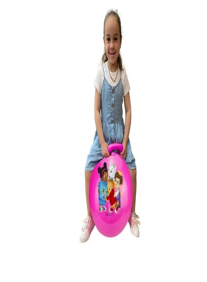 Mokshith Space Hopper Ball with Air Pump Diameter for Age 3+ Hop Ball, Kangaroo Bouncer, Hoppity Hop, Jumping Ball, Sit & Bounce(65 cm) (Pink) - Image 5